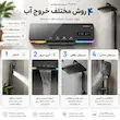 ست دوش حمام پیانویی هیدرون HK-4Q رنگ دودی (نمایشگر هوشمند و رقص نور LED) - در پک اختصاصی لامیروهوم