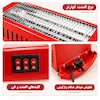 نگاه از نزدیک به بخاری برقی پویان خزر HP22 با المنت کوارتز، کلیدهای تنظیم دور فن و دما و قطع‌کن خودکار هنگام واژگونی لامیروهوم
