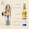 نمای انفجاری و قطعات داخلی شیر پیسوار هیدرون FixFlow کروم؛ مغزی تمام‌ برنجی با دوام بالا.