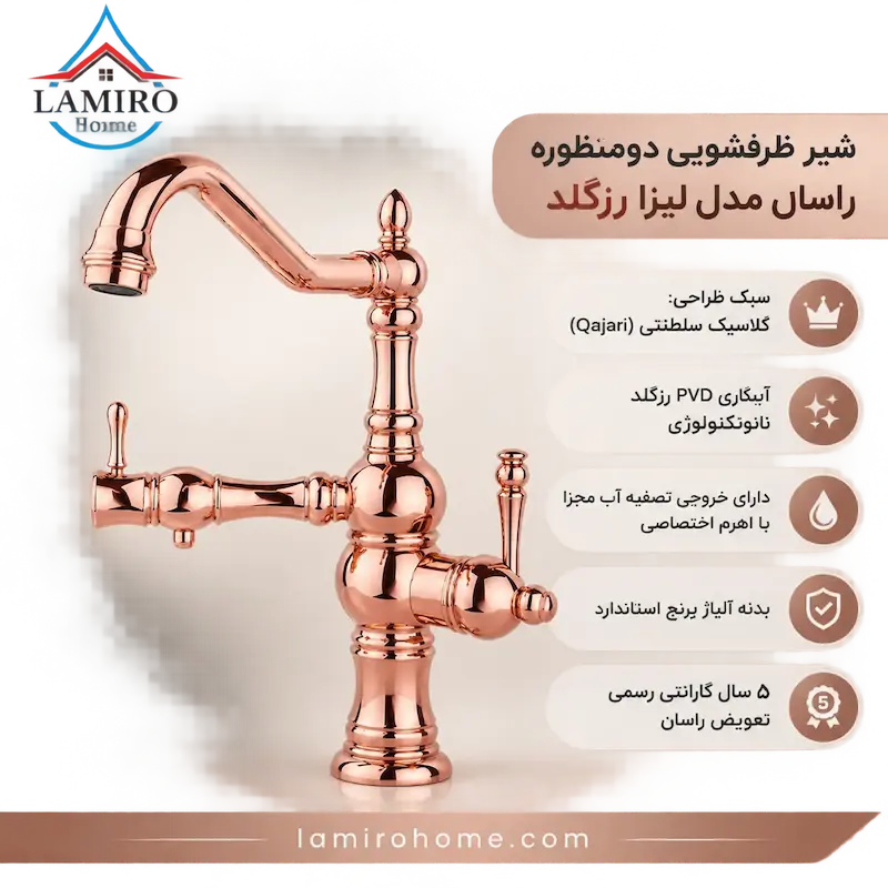 مشخصات و ویژگی‌های شیر دومنظوره راسان لیزا پک اختصاصی لامیروهوم