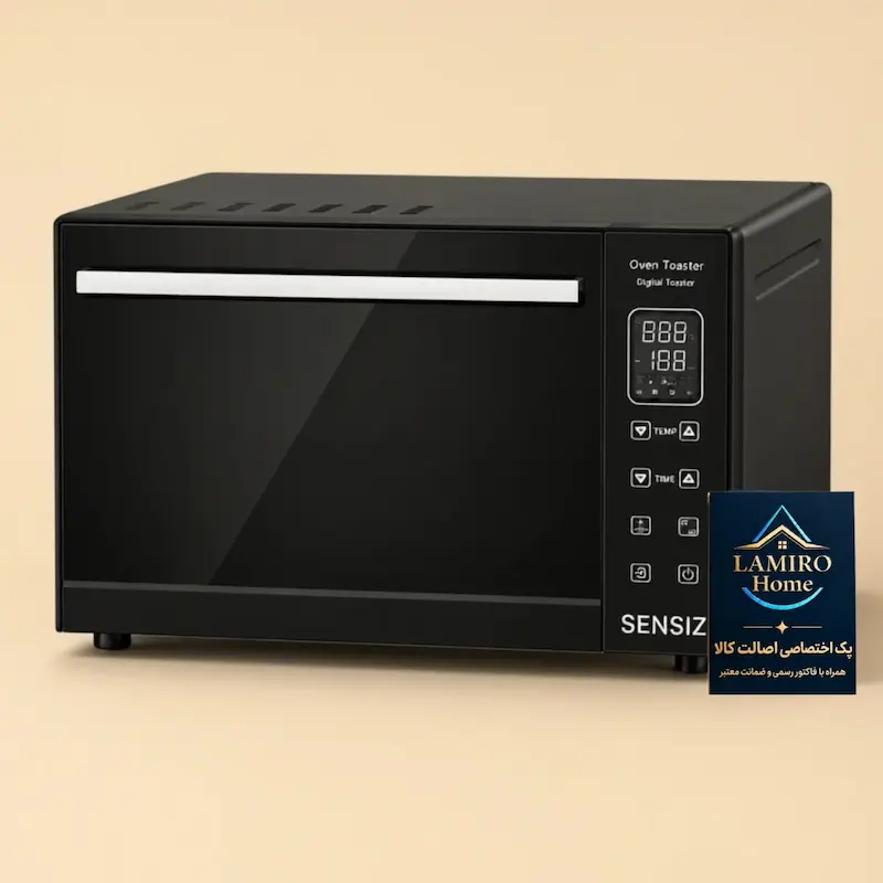 آون توستر لمسی فن دار سنسیز ۶۰ لیتری مشکی مدل T60SF