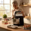 همزن کاسه دار LH-T170 موتور 5530 وات تمام مس - کاسه چرخشی 4 لیتری