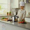 زودپز ۷ لیتری T1107 استیل ضد زنگ - کف سه‌ لایه کپسولی و ایمن