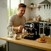 اسپرسو ساز خانگی حرفه‌ای ۲۰ بار مدل T-7000 – پمپ ULKA و مخزن ۱.۸ لیتری