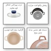ست قابلمه و تابه گرانیتی 10 پارچه CS-G10 تیتانیومی