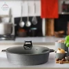 تابه دو رو گرانیتی سایز 32 تیتانیومی مقاوم، نچسب و مناسب پخت انواع غذاهای پرحجم