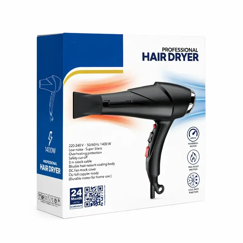 سشوار تونیش مدل TN-6700 با بدنه پلاستیک مقاوم - خانگی و حرفه‌ای