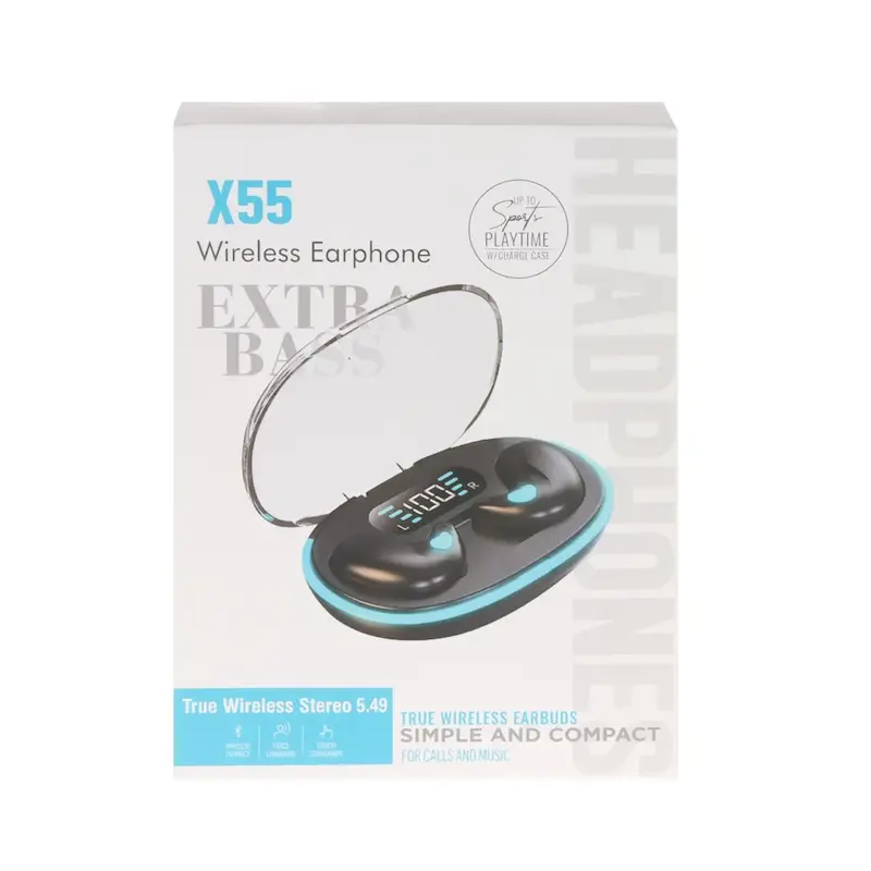 ایرفون بی سیم مدل X55 - مشکی (کارکرده)