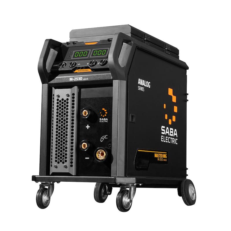 دستگاه جوش MIGMAG تکفاز اینورتری هواخنک MASTER MIG M-253D ANALOG – آنالوگ، چرخدار