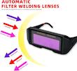 عینک جوشکاری اتوماتیک ATEMLEH مدل AL-YJ-01 برای TIG، MIG، MMA و Plasma