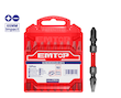 بیت (نوک پیچ‌گوشتی) ضربه‌گیر صنعتی EMTOP مدل ESBTMHL133 – 10 عددی، سایز PH2 + SL6 – 65 میلی‌متر، فولاد S2
