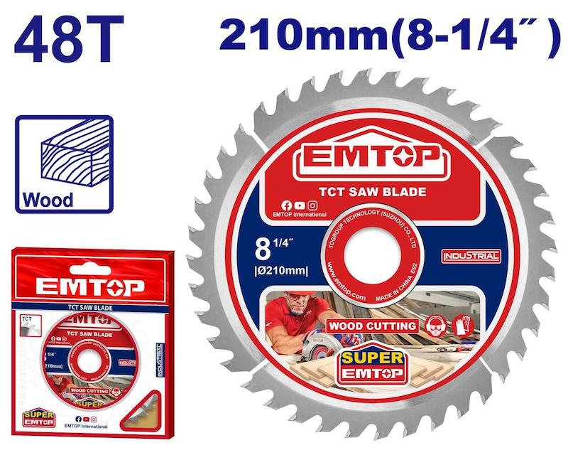 تیغ ام دی اف بر 210 میلی‌متری (8-1/4 اینچ) امتاپ EMTOP مدل ETCT121022