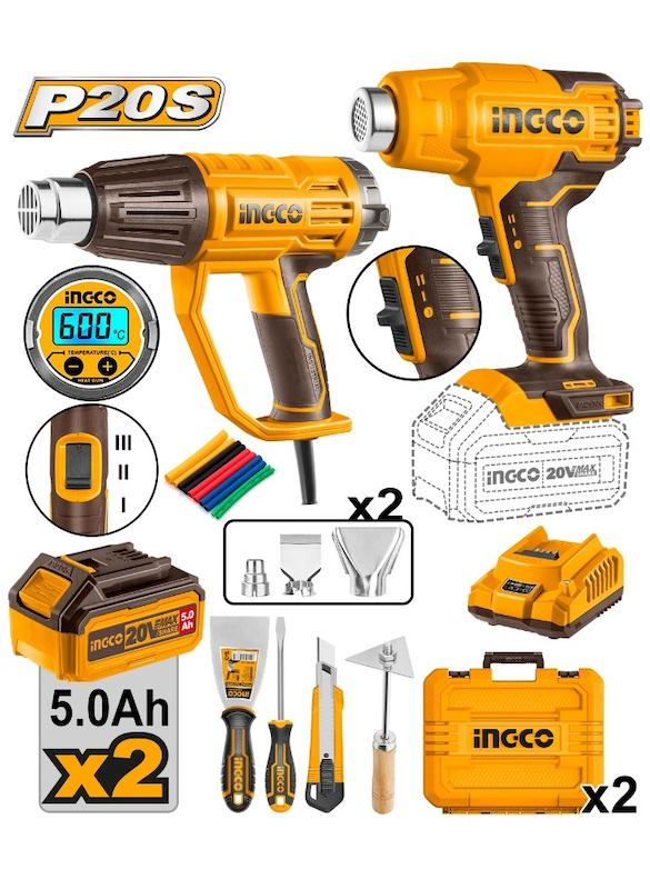 کیت سشوار صنعتی اینکو مدل INGCO COSLI250801