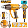 سشوار صنعتی اینکو مدل HG200058 سشوار حرارتی 2000 وات با نمایشگر LCD