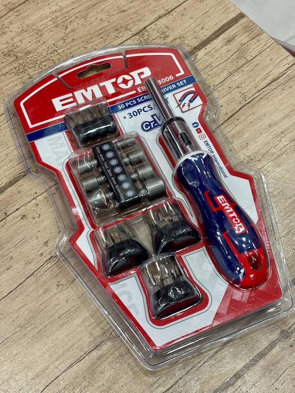 ست پیچ‌گوشتی ۳۰ تکه EMTOP مدل EBST03006 