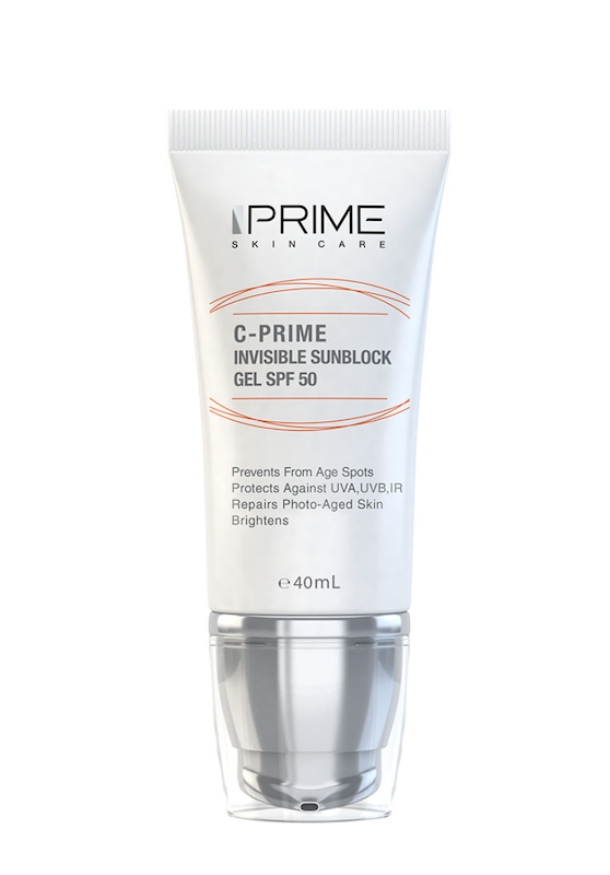 ژل ضد آفتاب پرایم SPF 50 بی رنگ ۴۰ ml | حاوی ویتامین C