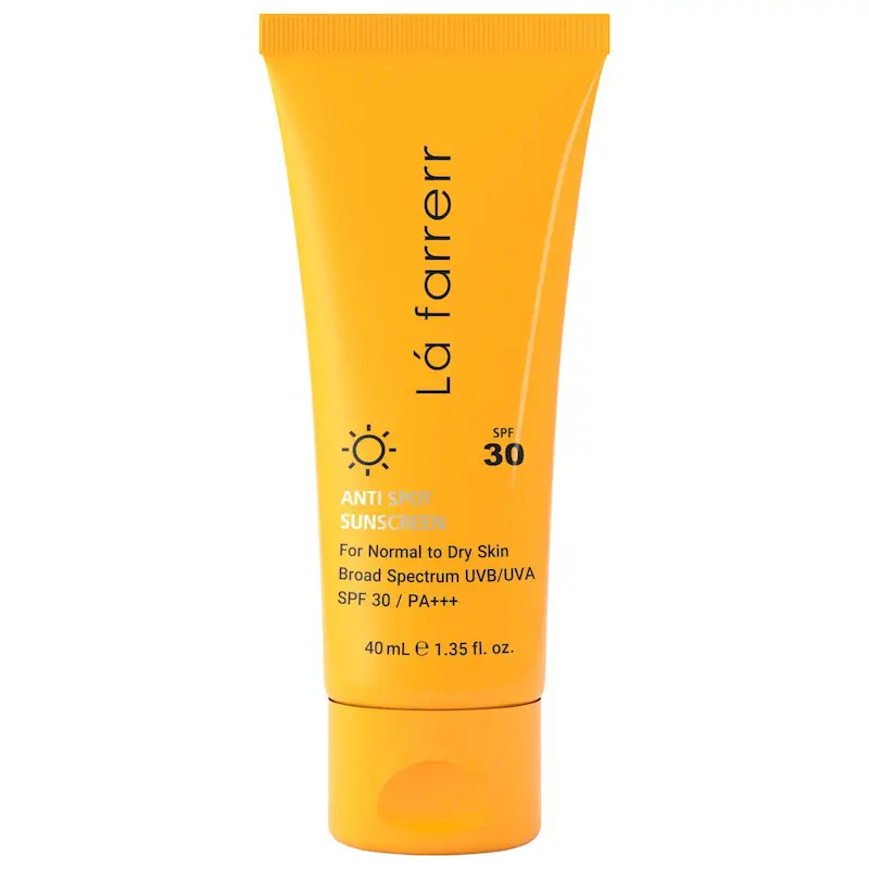 کرم ضد آفتاب لافارر بی رنگ SPF30 | پوست نرمال و خشک حجم 40 ml