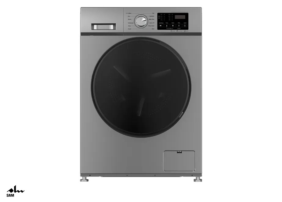 لباسشویی  سام مدل UN-Q1435/S-اینوکس