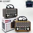 Meier M‑1233BT | اسپیکر/رادیو بلوتوثی چندمنظوره با AM/FM/SW و کارت TF
