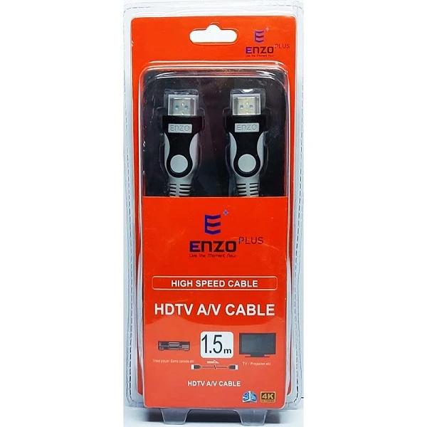 کابل HDMI انزو پلاس مدل HDTV 19+1 4Kx2K 1001 طول 1.5 متر