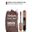 ریمل قهوه‌ای هیرو فلورمارHERO VOLUME CURL BROWN MASCARA