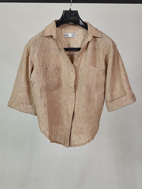 شومیز لینن زارا طرح مراکشی کد ۱۰۱۰۰۶