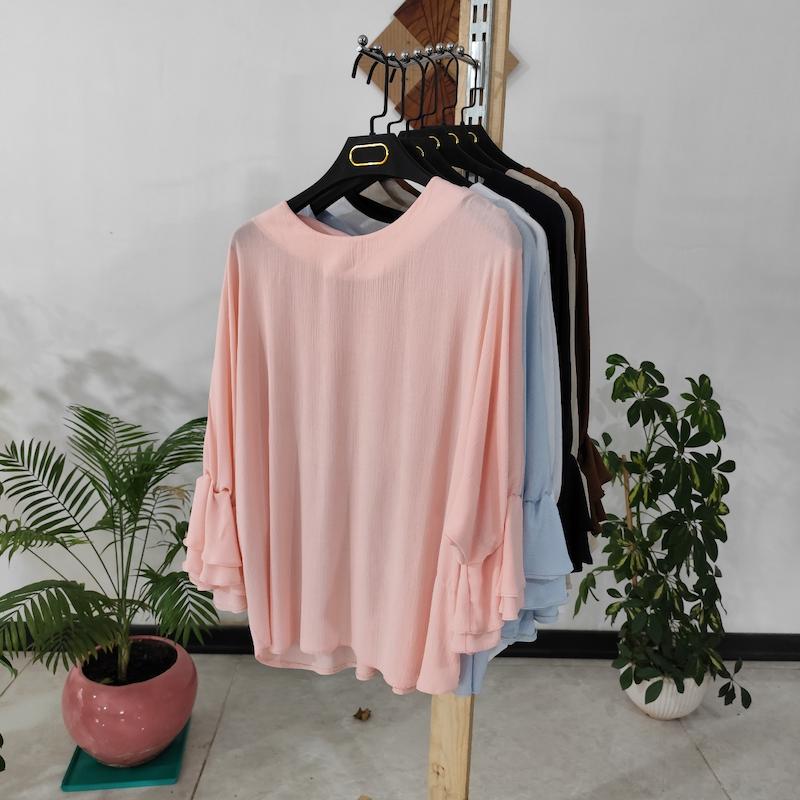 شومیز آستین کلوش کره‌ای کد ۱۰۱۰۱۹