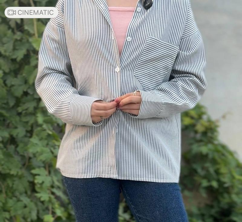 شومیز راه راه آویدا کد ۱۰۱۰۵۸