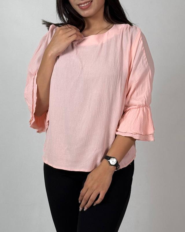 شومیز آستین کلوش کره‌ای کد ۱۰۱۰۱۹