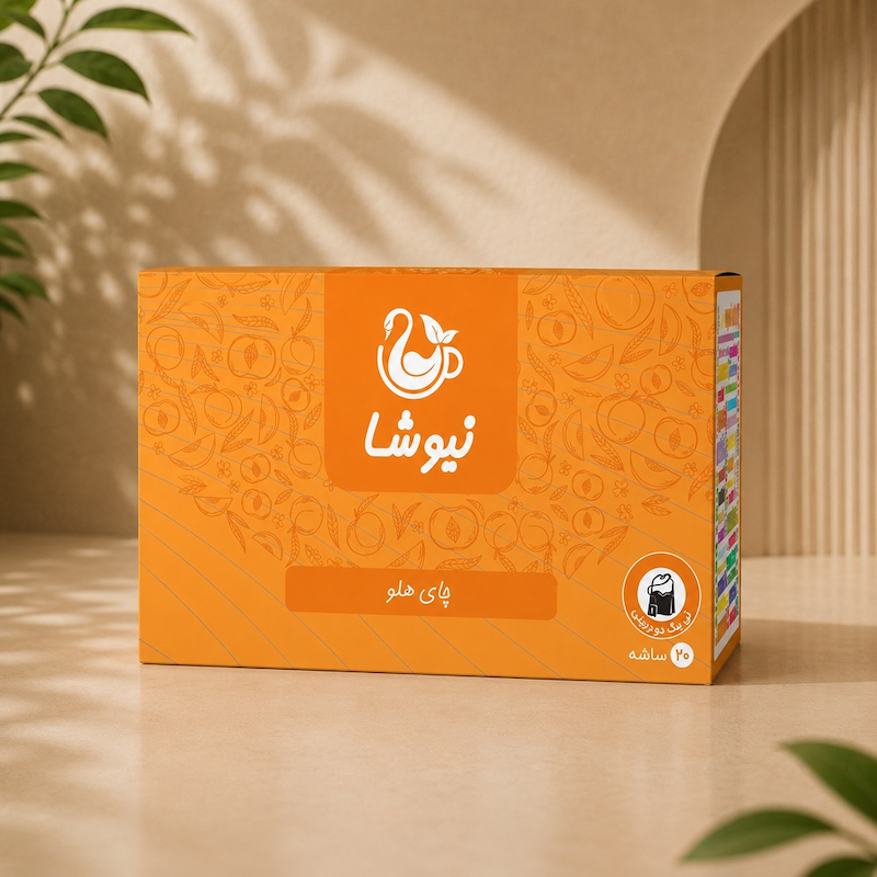 چای سیاه و هلو