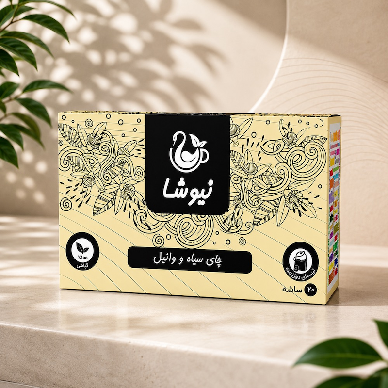 چای سیاه و وانیل