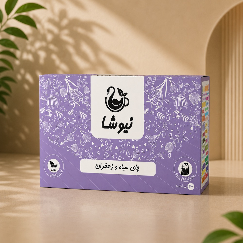 چای سیاه و زعفران
