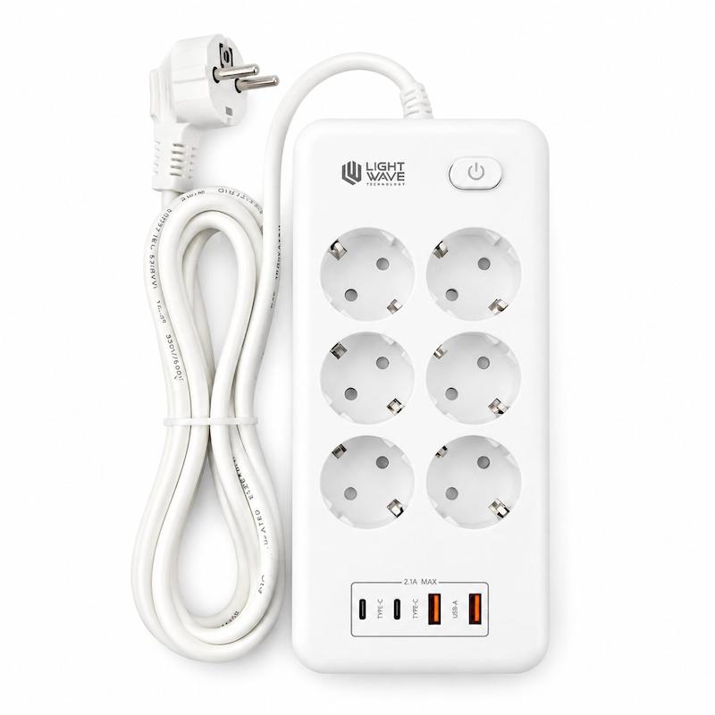 6 راهی برق لایت ویو مدل Defender Series طول کابل ۳ متر