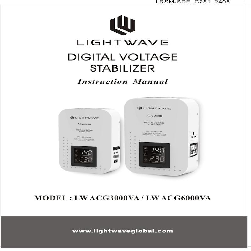 استابلایزر LIGHT WAVE مدل رله ای ظرفیت 3000 ولت آمپر