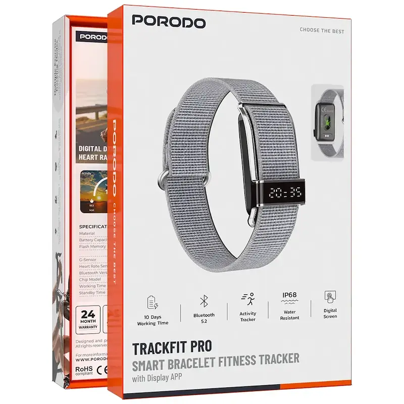 بسته بندی Porodo Trackfit Pro نقره ای