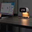 ساعت رومیزی گرین لاین با شارژر بی‌سیم | Bedside Clock Green Lion