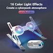 پایه نگهدارنده و خنک‌کننده لپ تاپ مدل C9 با فن RGB