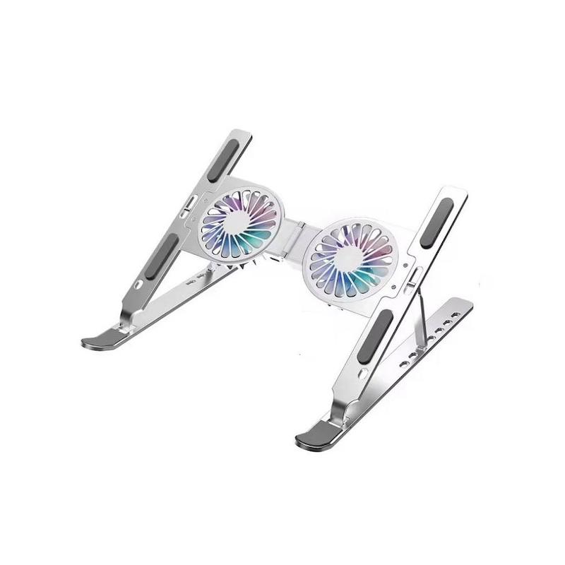 پایه نگهدارنده و خنک‌کننده لپ تاپ مدل C9 با فن RGB
