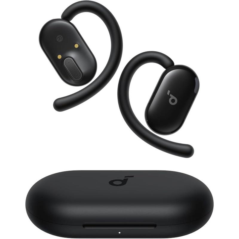 هدفون بلوتوثی انکر مدل V20i بدون قابلیت نویز کنسلینگ، درگاه شارژ USB Type-C، دارای 4 میکروفون برای مکالمه شفاف، مقاوم در برابر آب و گرد و غبار استاندارد مقاومتی IP55