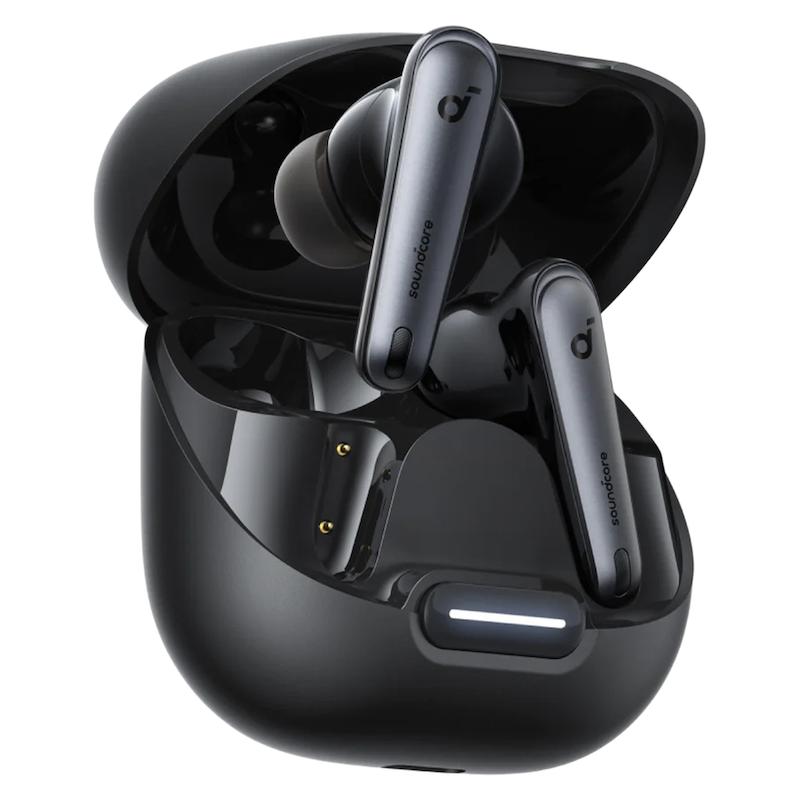 هدفون بلوتوثی انکر مدل Soundcore Liberty 4 NC با نویز کنسلینگ فعال (ANC)، درگاه شارژ USB Type-C، پشتیبانی از فرمان لمسی، مقاوم در برابر پاشش آب