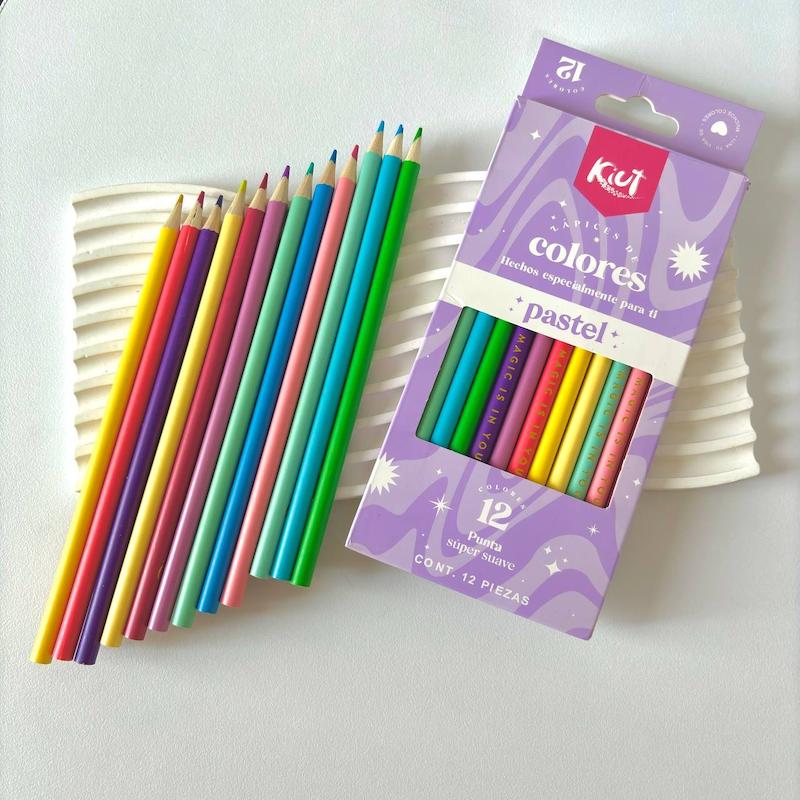 مدادرنگی 12 رنگ پاستلی