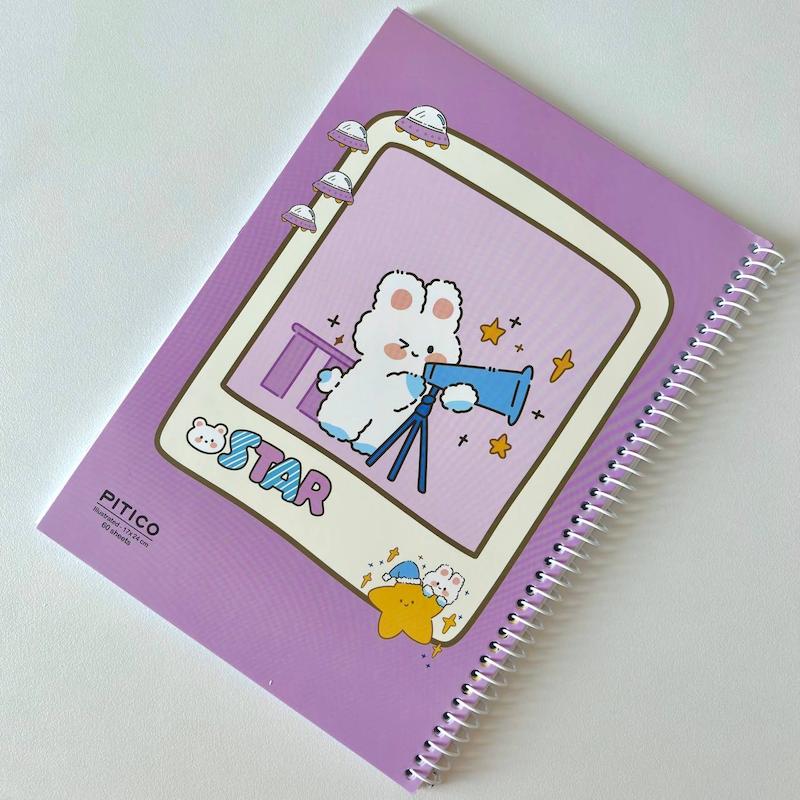 دفتر 60 برگ حاشیه دار برند Pitico