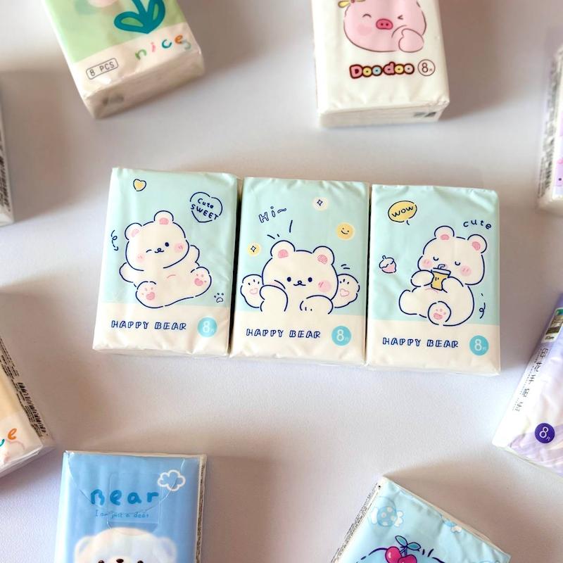 دستمال کاغذی خرسی