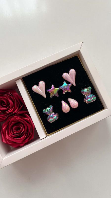 گوشواره مینیمال آبنباتی 