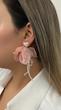 گوشواره عروس پارچه ای قلب