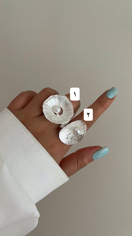 انگشتر مروارید شیاردار