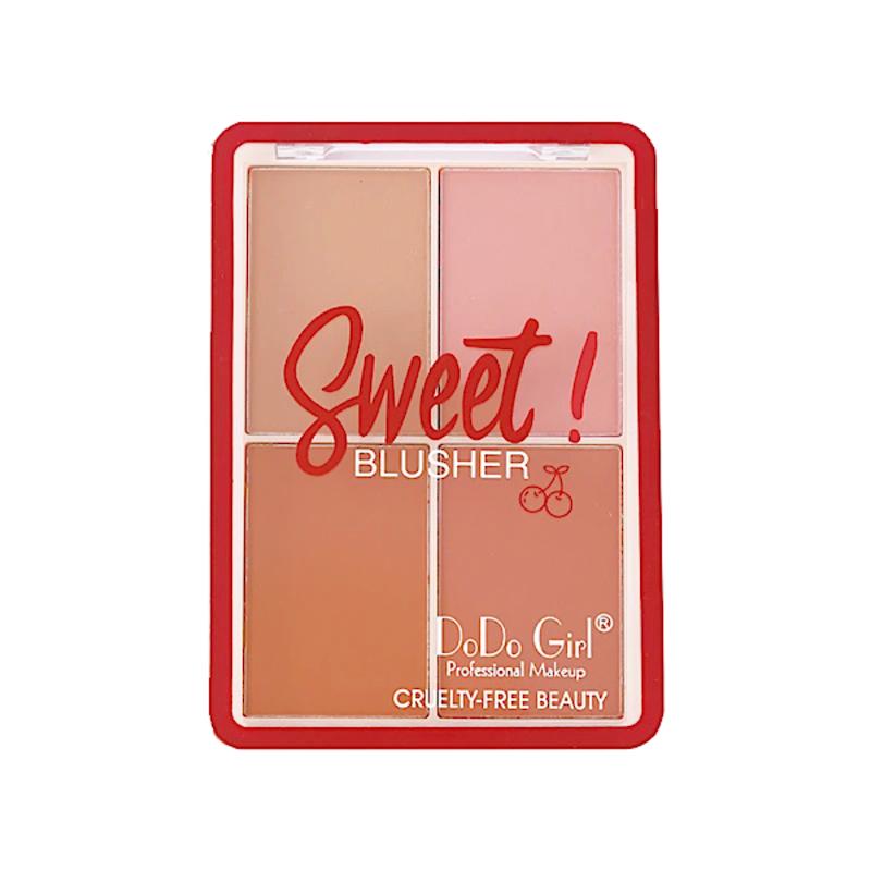 رژگونه 4 رنگ Sweet BLUSHER دودوگرل DoDo Girl