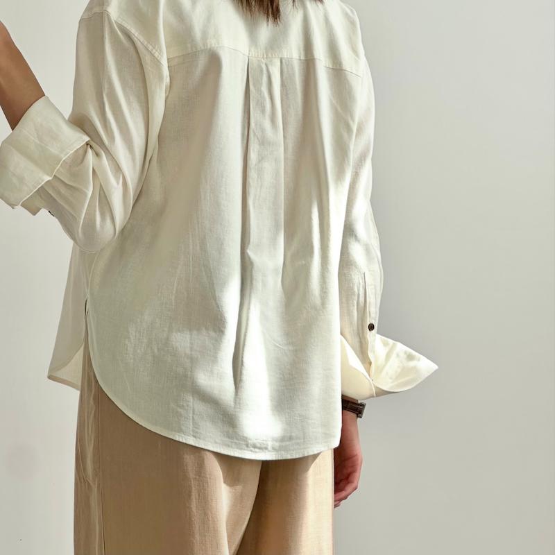 شومیز لینن نباتی H&M