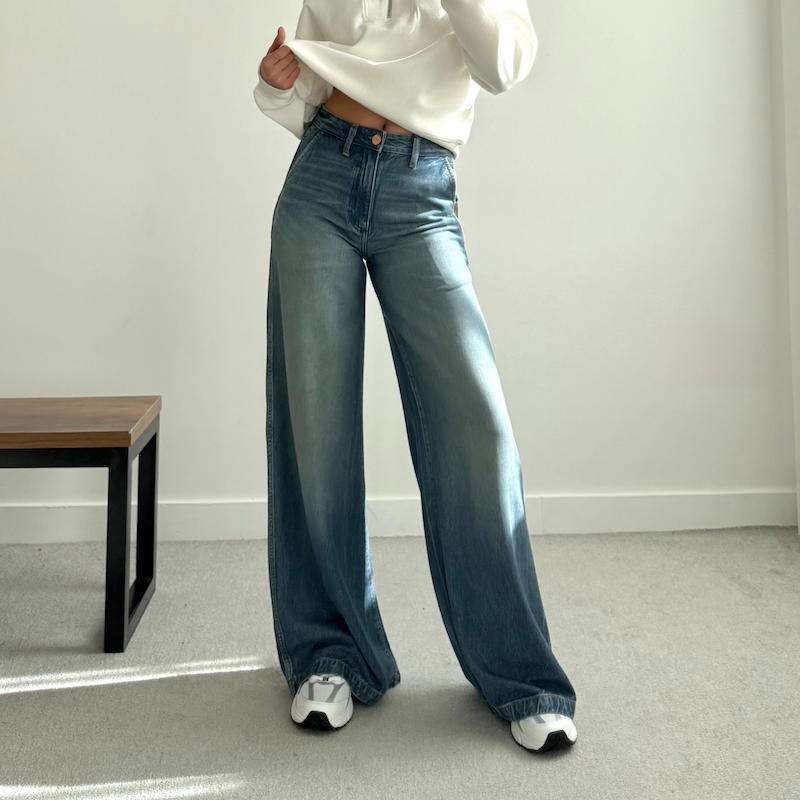 شلوارجین بگ آبی Wangler