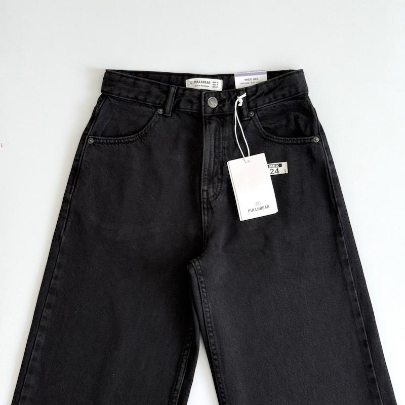 شلوار بگ مشکی سنگشور Pull&Bear 